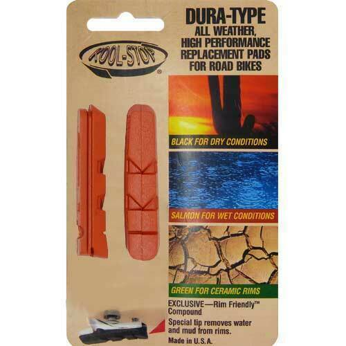 Alternative view of KoolStop Dura Type Dual Compound Brake Pad Inserts - Salmon