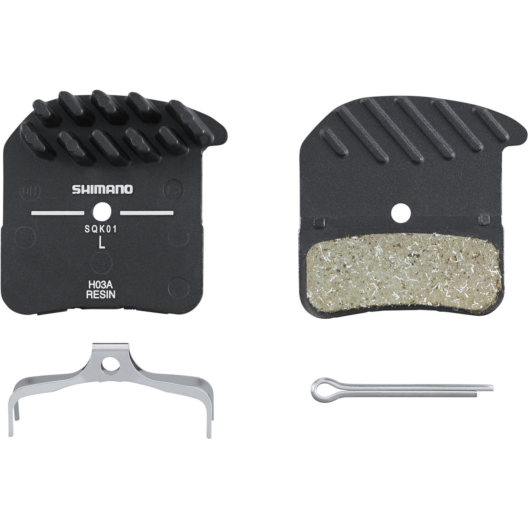 Shimano H03A Disc Pads with Cooling Fins, Resin