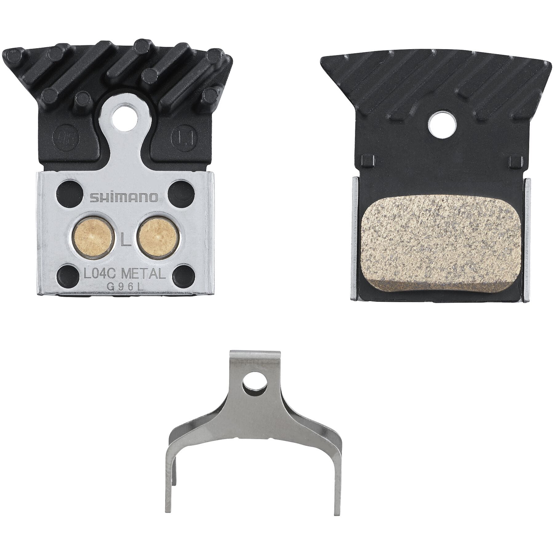 Shimano L04C Deore XT Sintered Metal Disc Brake Pads with Cooling Fin