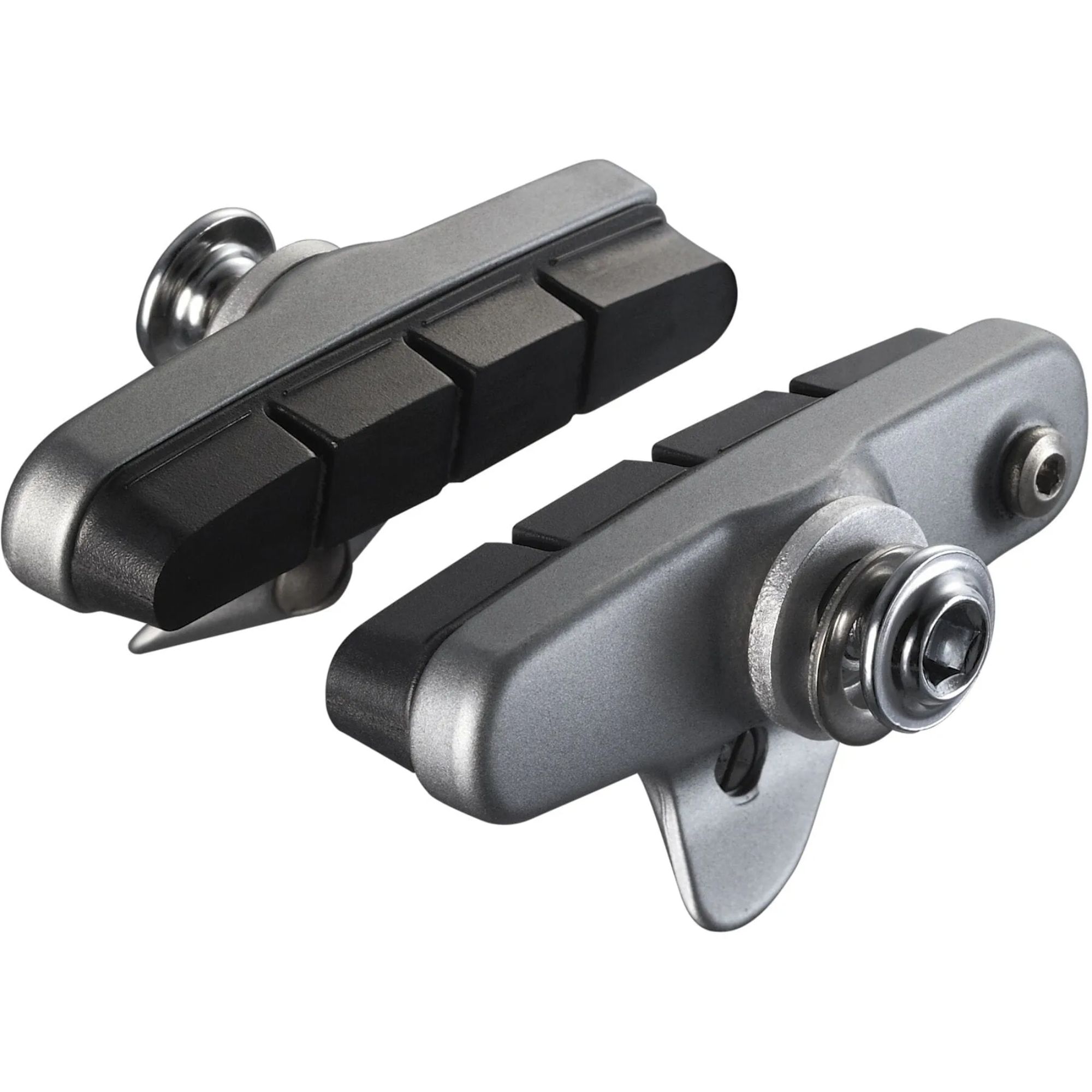Shimano R55C3 Ultegra R6700 Cartridge Brake Shoes + Pads in Silver