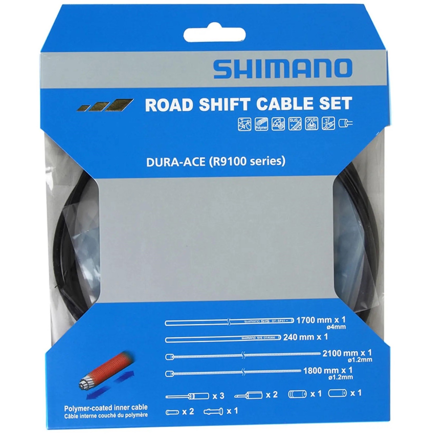 Shimano Dura Ace RS900 (R9100) Road Shift Cable Set - Polymer Coating