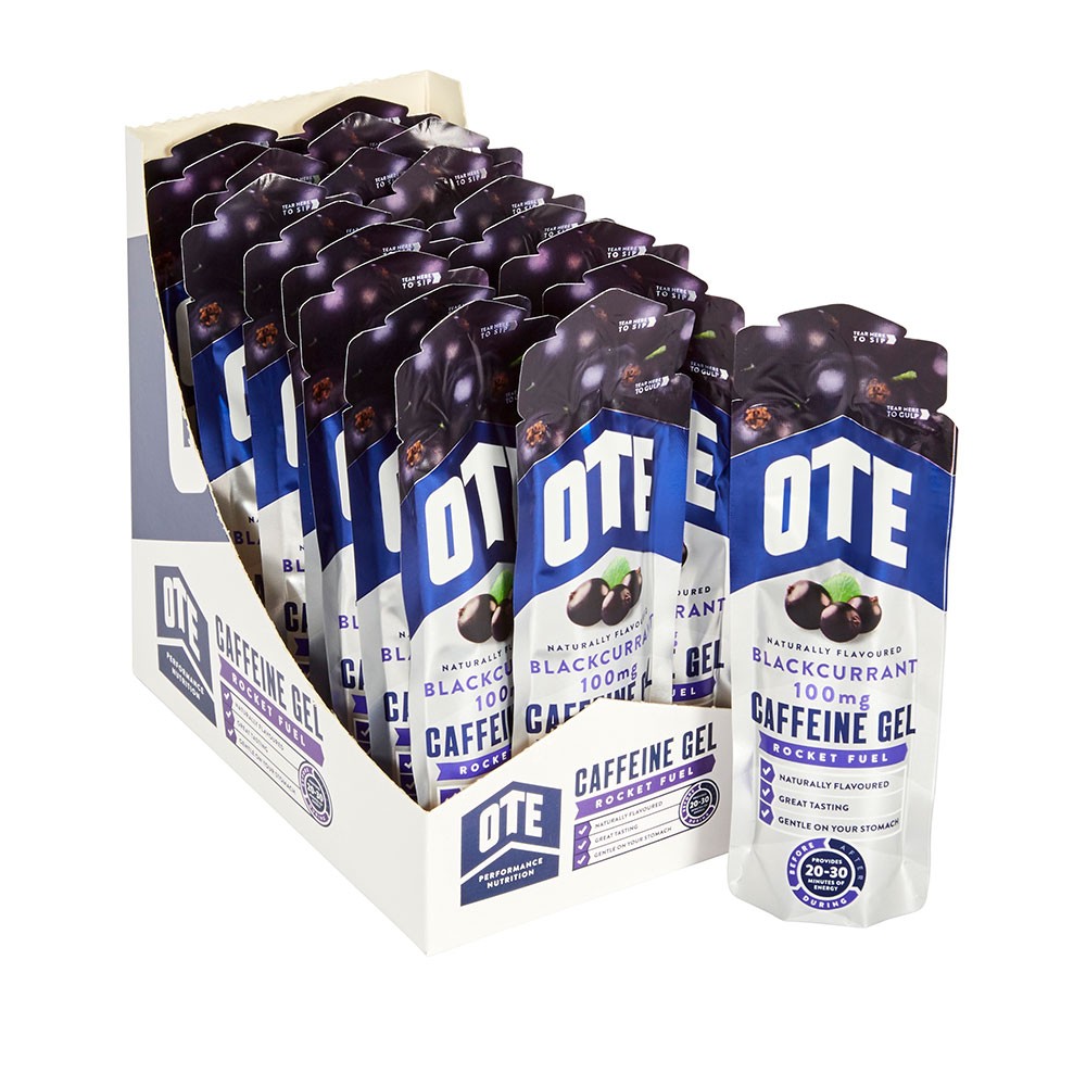 OTE Blackcurrant Caffeine Gels - 20 Pack