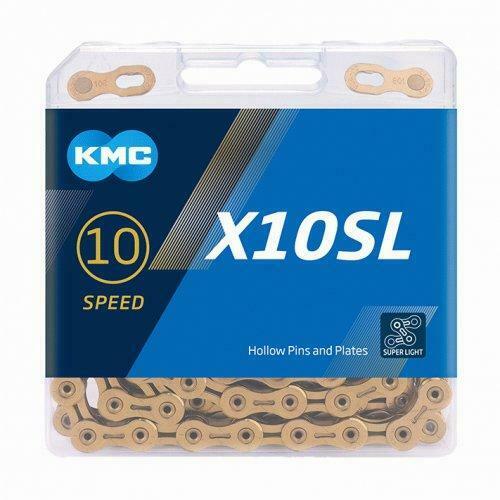 KMC X10SL Gold Super Light 10 Speed Chain
