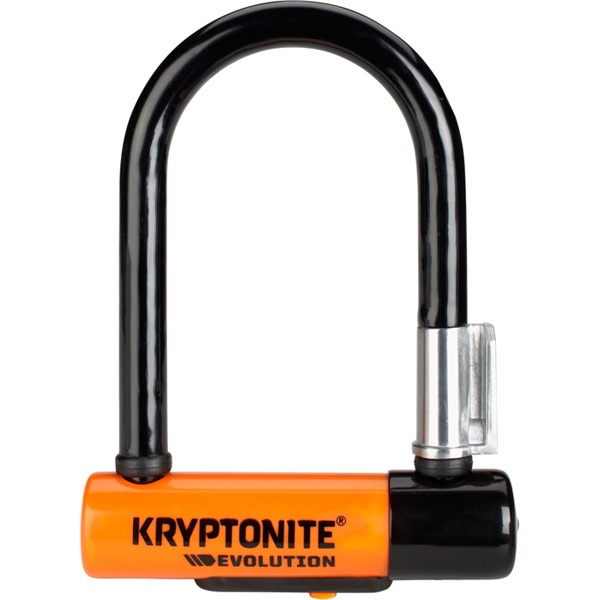 Kryptonite Evolution Mini-5 U-Lock with Flexframe Bracket - Sold Secure Gold
