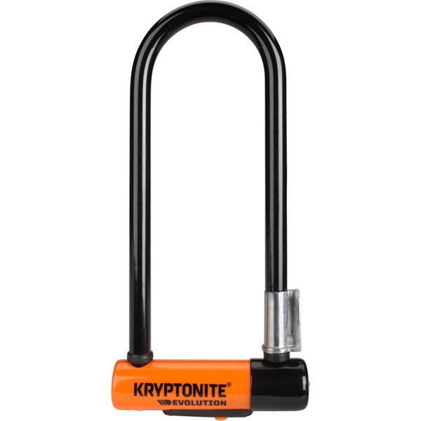 Kryptonite Evolution Mini-9 U-Lock with Flexframe Bracket - Sold Secure Gold