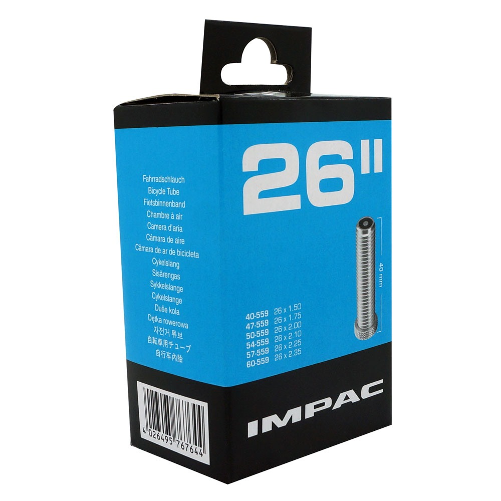 Schwalbe Impac Schrader 26 x 1.5 - 2.35" Inner Tube Black,