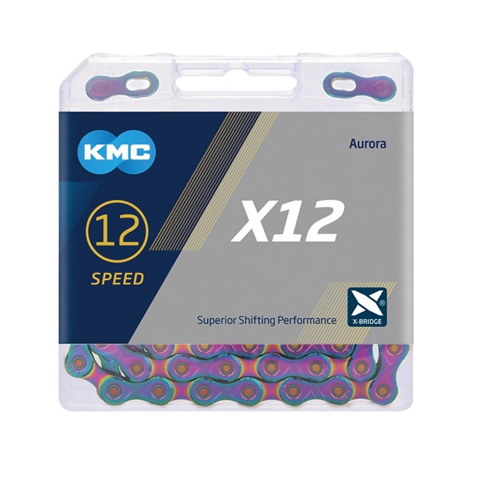 KMC X12 Aurora Blue 12 Speed Chain -126L