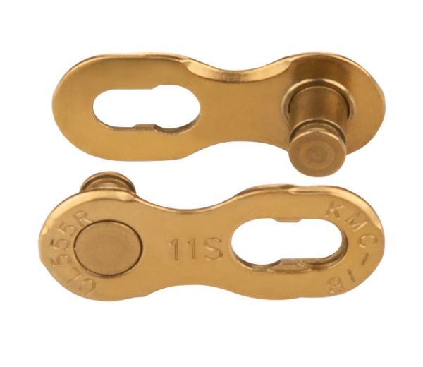 2x Pairs KMC 11R 11 Speed Reusable Missing Link Ti-N Gold - Image 5