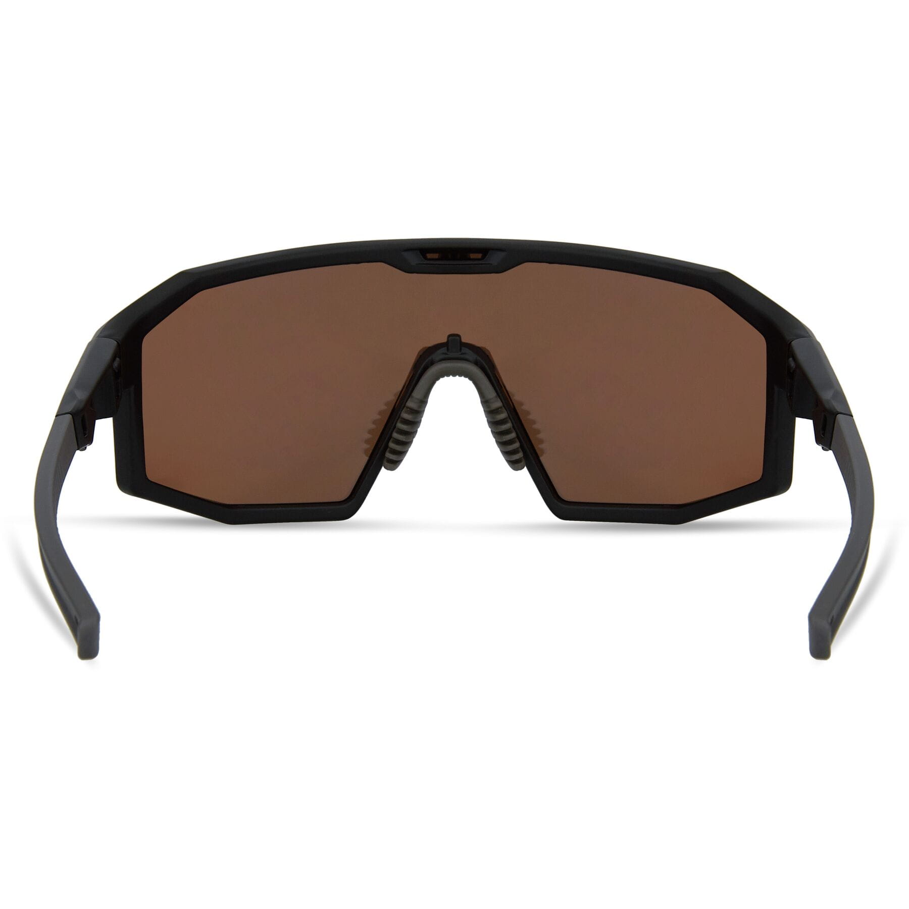Madison Enigma Sunglasses in Matt Black with 3 Pack of Lenses - Bronze Mirror/ Amber and Clear - Image 3