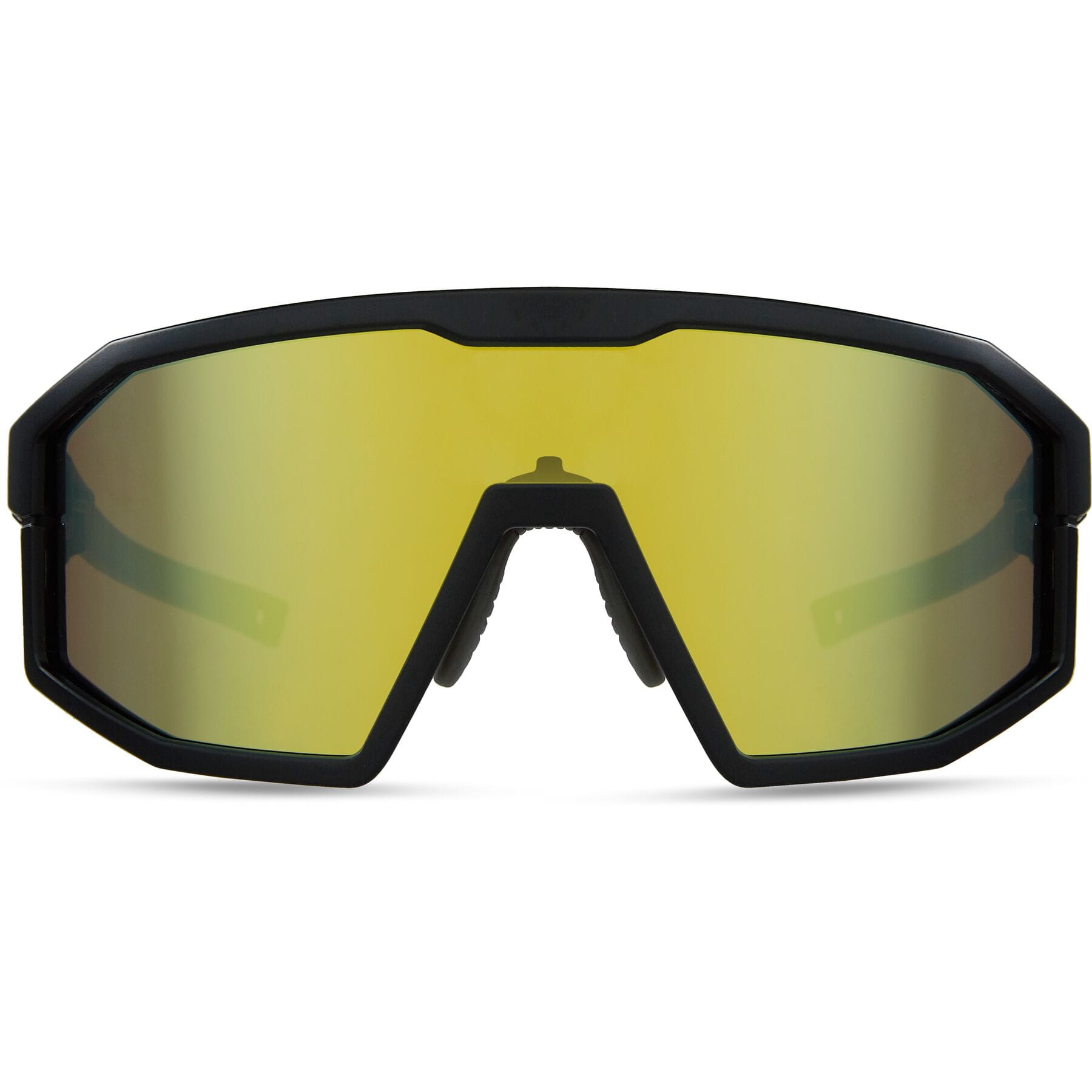 Madison Enigma Sunglasses in Matt Black with 3 Pack of Lenses - Bronze Mirror/ Amber and Clear - Image 4