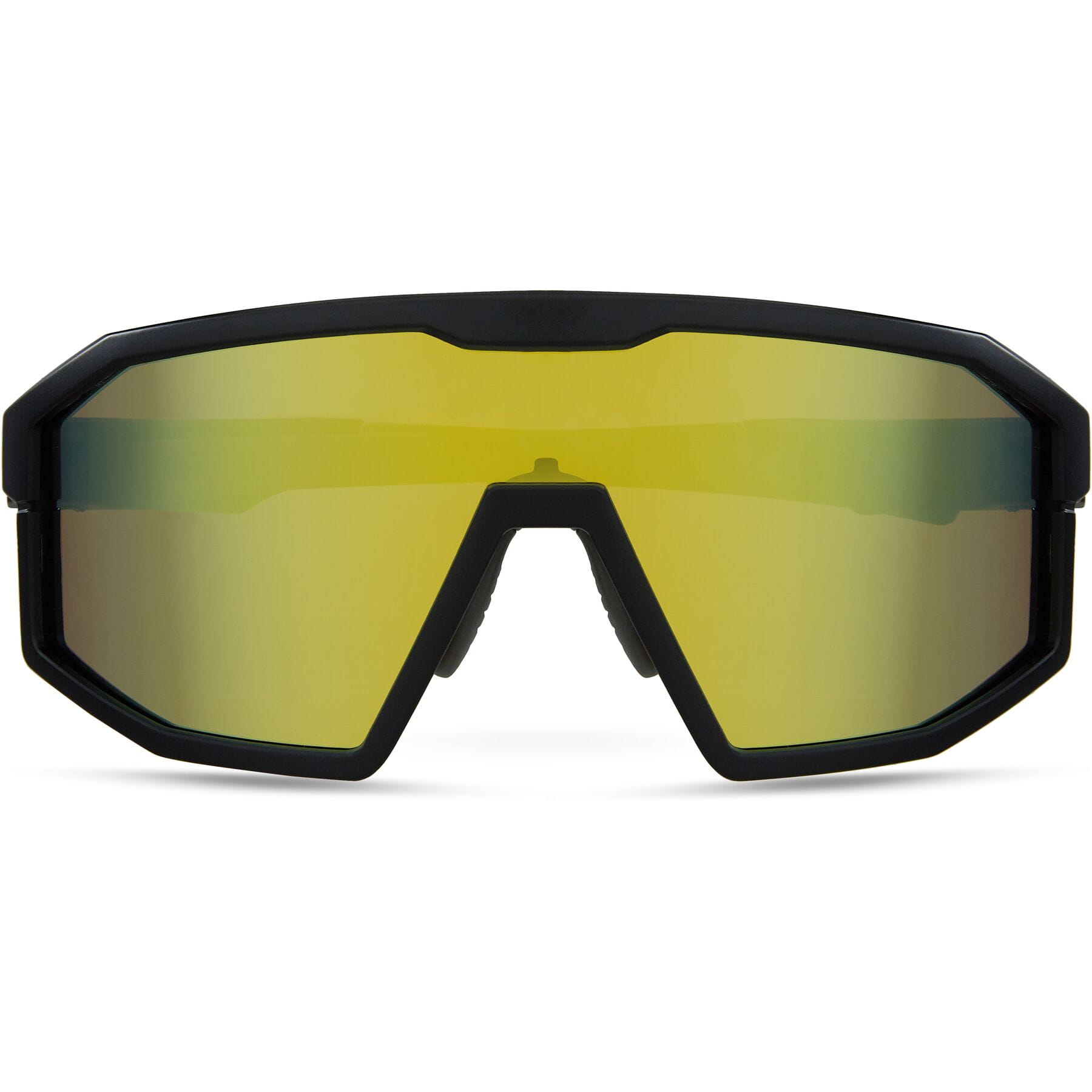 Madison Enigma Sunglasses in Matt Black with 3 Pack of Lenses - Bronze Mirror/ Amber and Clear - Image 5