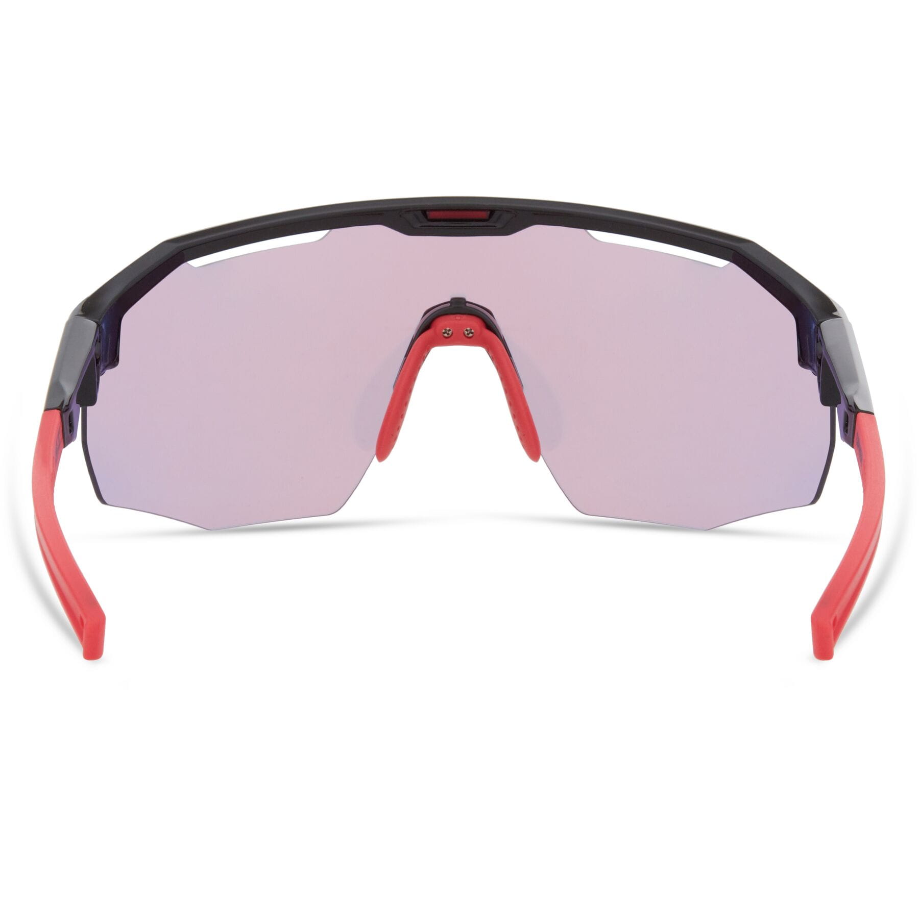 Madison Cipher Sunglasses in Gloss Black with Pink Rose Mirror - Image 3