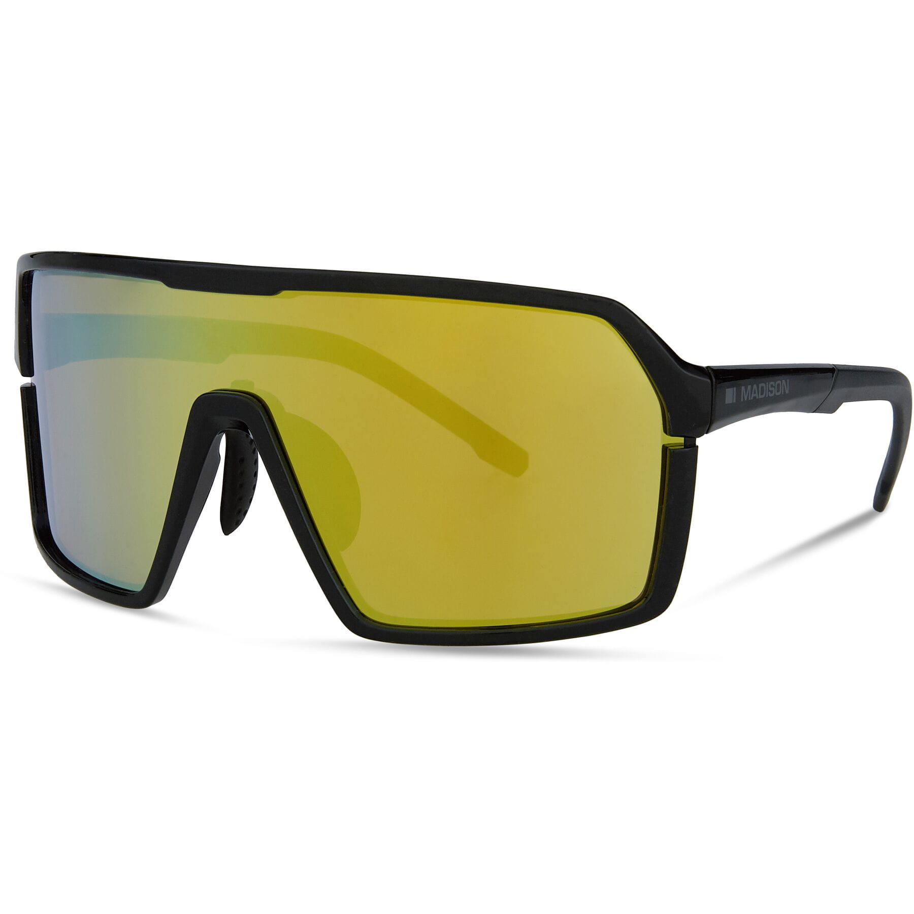 Madison Crypto Sunglasses in Gloss Black with 3 Pack of Lenses - Bronze Mirror, Amber and Clear