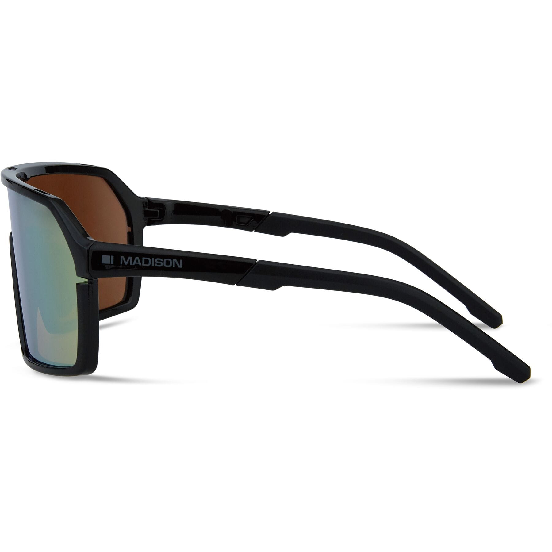 Alternative view of Madison Crypto Sunglasses in Gloss Black with 3 Pack of Lenses - Bronze Mirror, Amber and Clear
