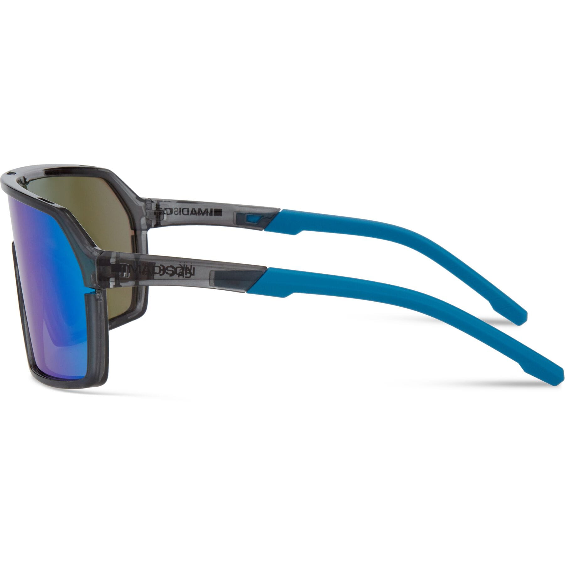 Alternative view of Madison Crypto Sunglasses - Crystal Gloss Smoke with Green Mirror Lens