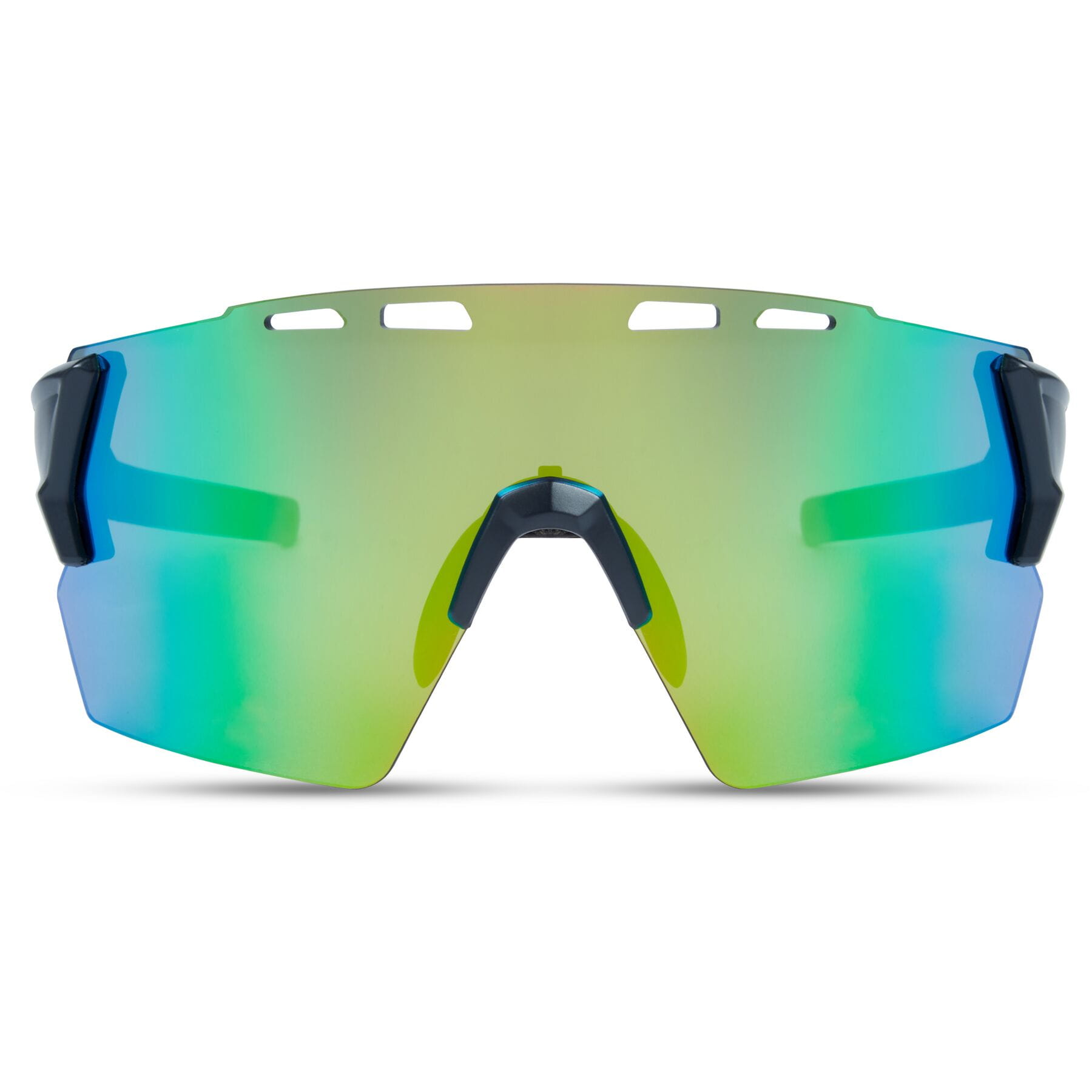 Alternative view of Madison Stealth II Sunglasses Matt Dark Grey / Green Mirror
