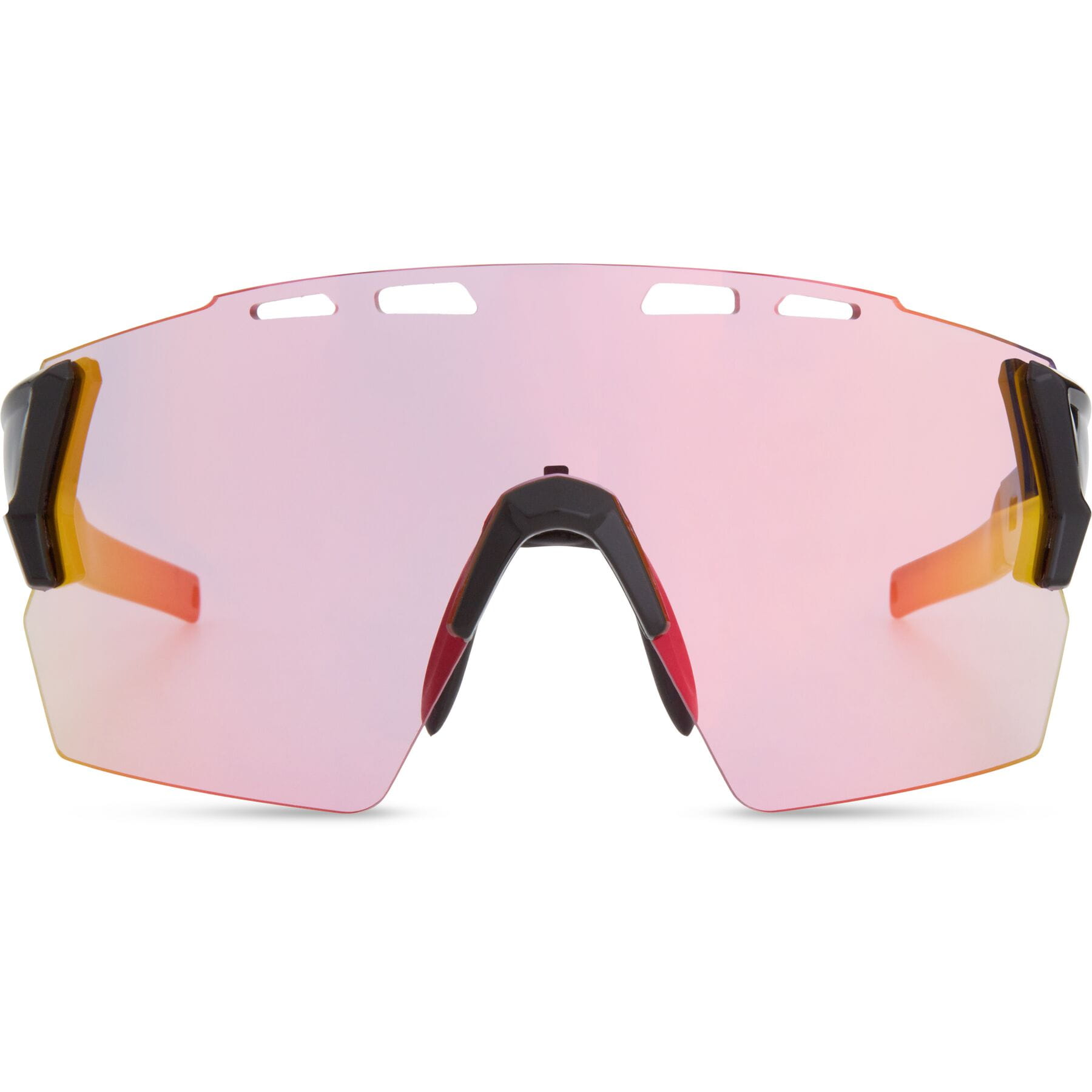 Madison Stealth Sunglasses in Gloss Black with 3 Lens Pack - Pink Rose Mirror/ Amber/ Clear - Image 3