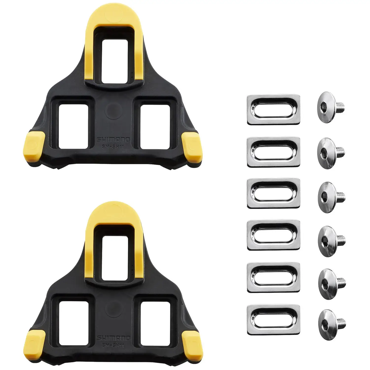 Shimano SPD-SL SH11 Cleat Set Yellow - 6 Degrees Float