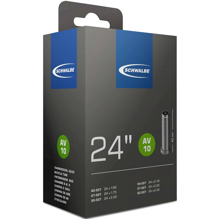 Schwalbe AV10 24" x 1.5-2.4" Schrader Valve Inner Tube