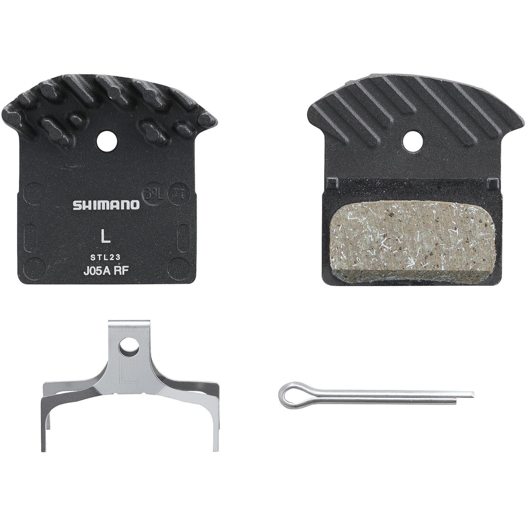 Shimano J05A-RF Resin Disc Brake Pads Alloy Back +Cooling Fins J03a Replacement
