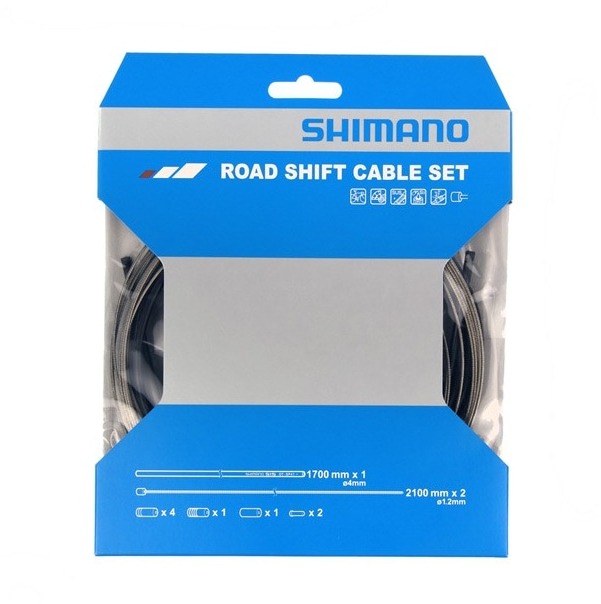 Shimano Road Gear Cable Set with Stainless Steel Inner Wire Y60098022