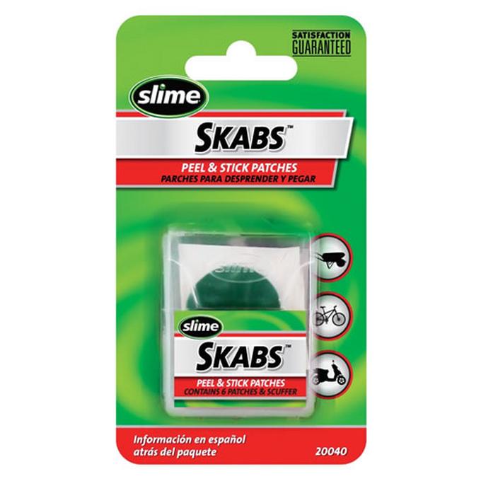 Slime Skabs Self Adhesive Puncture Repair Patches - 6 Pack